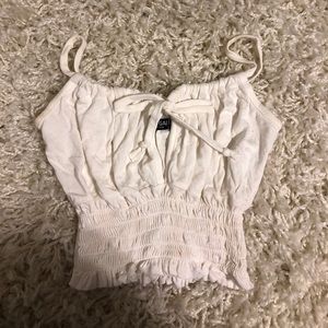 White Nasty Gal Crop Top